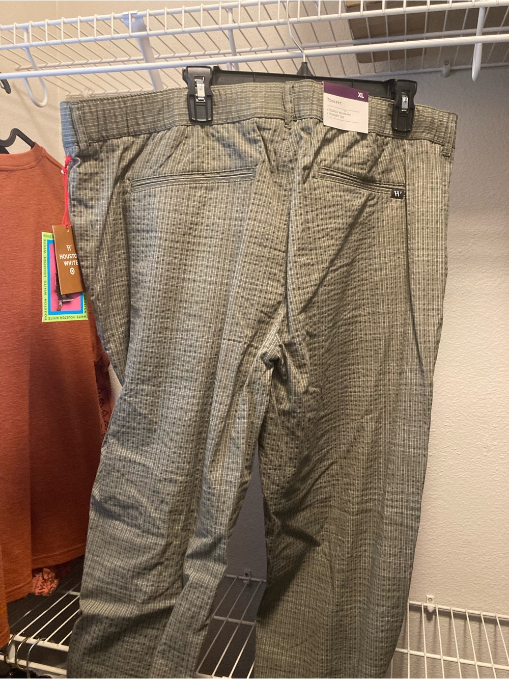 NWT Houston White 2-piece Suit: Blazer, Pants (XL / 50) Multi-Olive-Green-Plaid - Picture 6 of 9